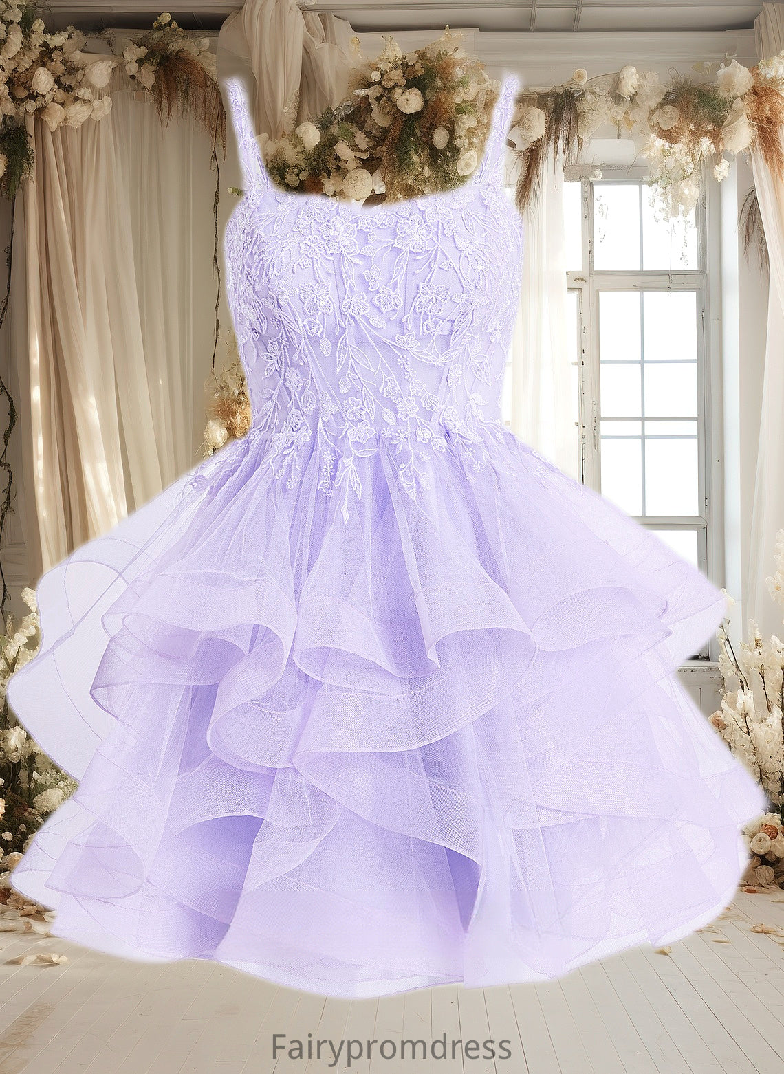 Haley Ball-Gown/Princess Sweetheart Short Tulle Homecoming Dress DJP0025677