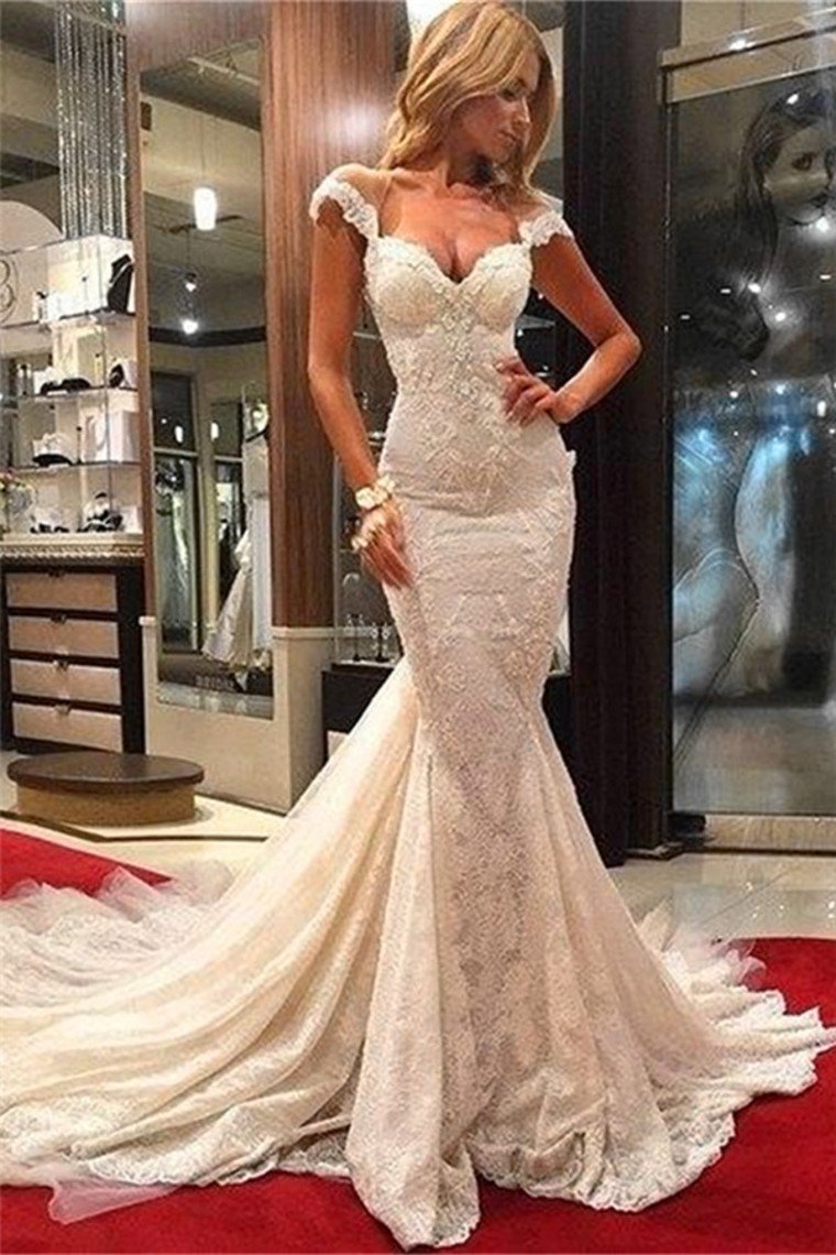 Wedding Dresses Mermaid Off The Shoulder Lace With Applique