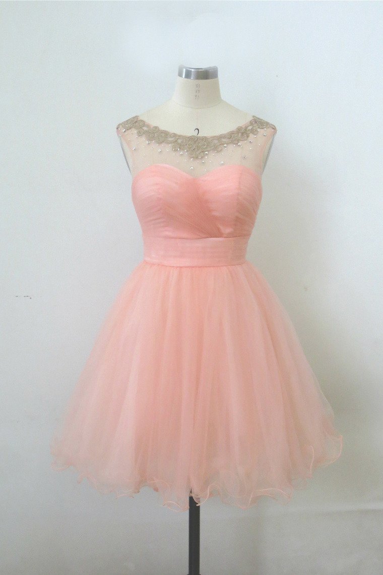 Homecoming Dresses Ball Gown Sweetheart Short/Mini With Rhinestones