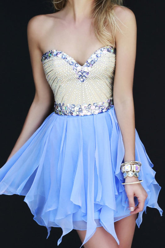 Stunning Homecoming Dresses Sweetheart A Line Short/Mini With Beads New Arrival