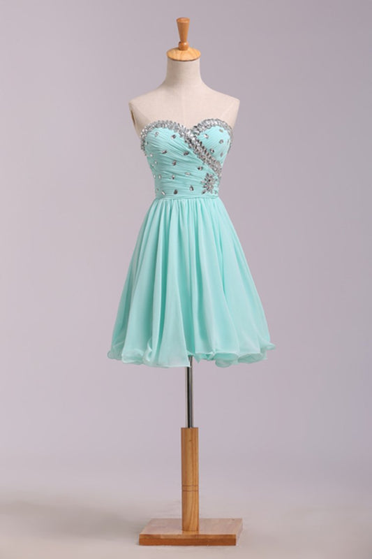 Homecoming Dresses A Line Short/Mini Chiffon