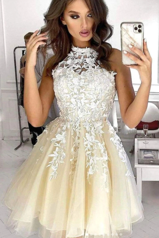 Cocktail Lace Homecoming Dresses Rory Dress Evening Gown CD17843