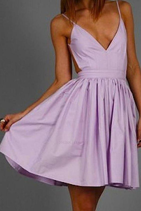 Popular Lilac , Cocktail Areli Homecoming Dresses Party Dress, Ruffled Dress CD3379