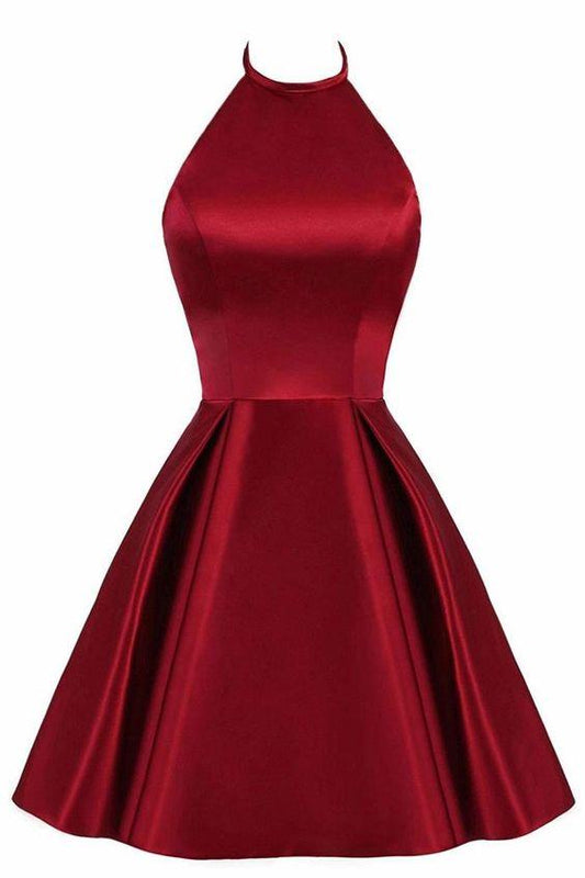 Cute Strap Red Delilah Homecoming Dresses Cocktail Mini Short Party Dress CD3395