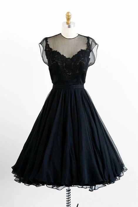 Black And Floral Homecoming Dresses Cocktail Lace Chiffon Sidney CD6898