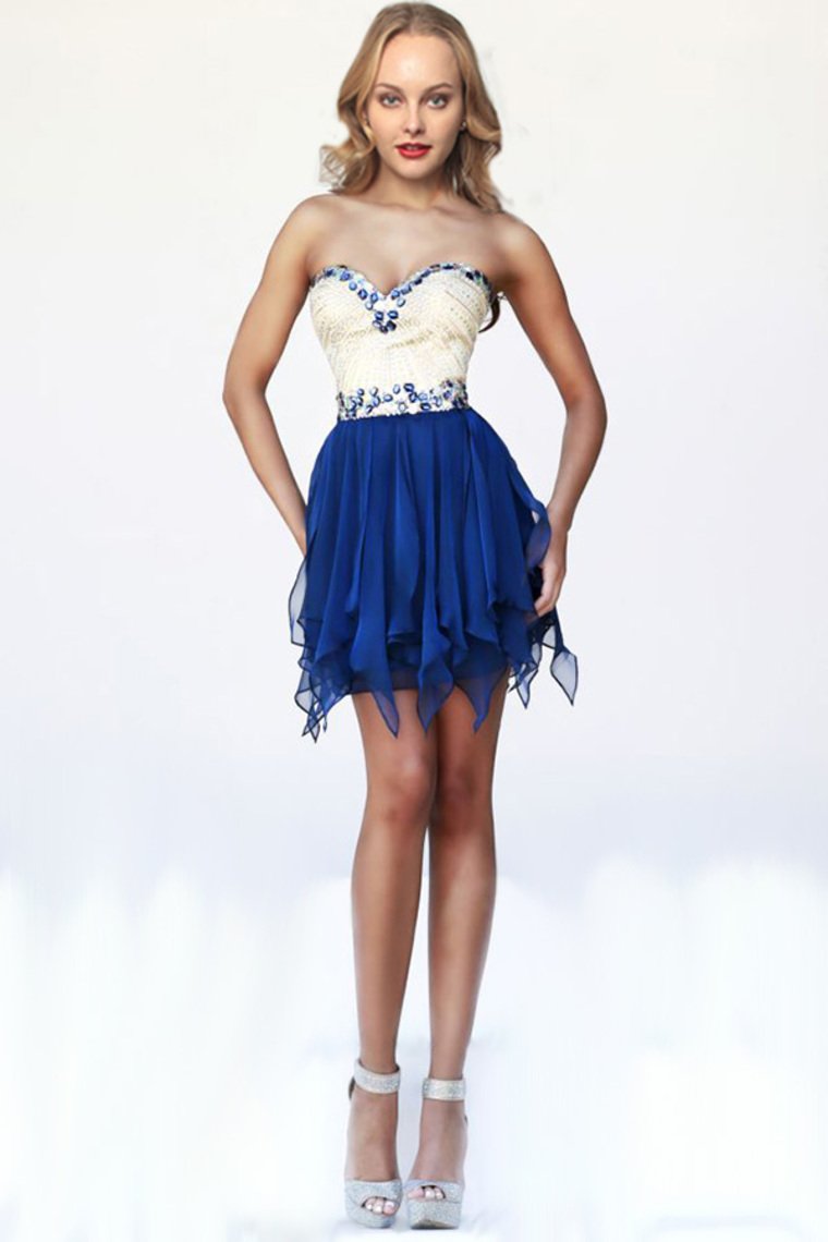 Stunning Homecoming Dresses Sweetheart A Line Short/Mini With Beads New Arrival